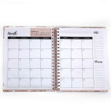 Personalized Custom Printing A5 Spiral Bound Paper Notebook with Golden Corner