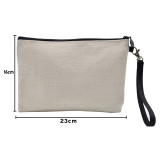 Wholesale OEM printed makeup bag high quality coin purse canvas cosmetic pouch
