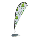 wholesale custom printing wind feather beach telescopic pole flag banner