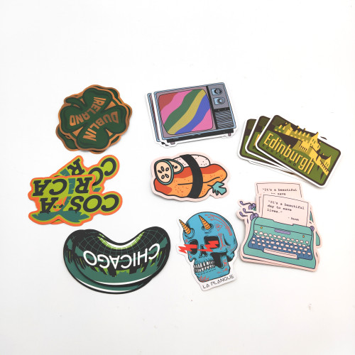 Cheap PVC Vinyl Die Cut Permanent Adhesive Stickers,Custom Waterproof Stickers Logo Printed