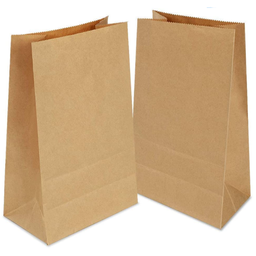 Wholesale Cheap Price Custom Printed Logo Fashion Recyclable Food Brown Kraft Paper Bag