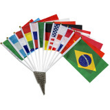 wholesale cheap mini world cup sports held sticks national hand flag