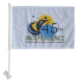 hot sale custom made country banner plastic holder car window flag