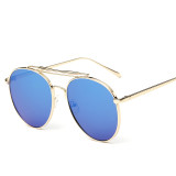 90001 eyeglasses New Fashion Oculos De Sol Masculino Women Sunglasses Green Blue Mirrored For Men Cool Pilot Sun Glasses