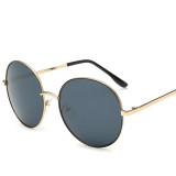 New Designer Classic Round Glasses Sunglasses Woman Driving Metal Glasses 89901