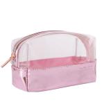 Clear pvc bag Transparent zipper travel pvc cosmetic bag