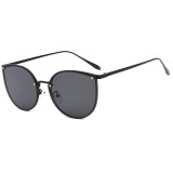 26133 Superhot Eyewear  New Design PC Lens High Quality Sun glasses fashion  Sweet cat eye Rivet Metal sunglasses