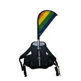 Custom advertising backpack flag banners with pole backpack teardrop flag