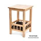 Wooden Elegance Luxury Pet Shelf Table Stool Cozy Cat Furniture With Removable Long Fur Mat