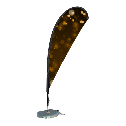 wholesale custom printing wind feather beach telescopic pole flag banner