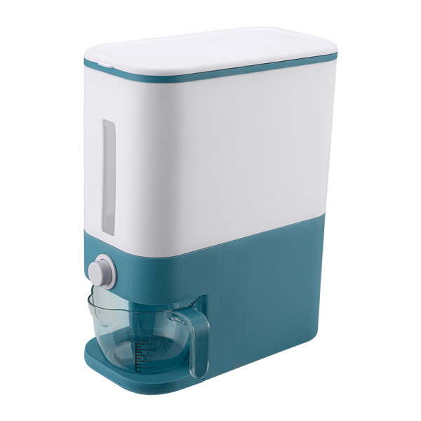 Eco Friendly BPA Free Automatic Kitchen Glass  Bucket Rice Bin Cereal Grain Plastic Storage Container Container Rice Dispenser