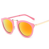 Cool Fashion Metal Frame Sunglasses Women Brand Designer Vintage Sun Glasses Men Round Mirror Glasses Oculos De Sol 119401