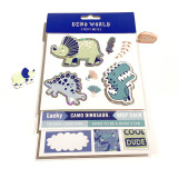 China Superior Quality Custom Kids 3d Dinosaur Decoration School Supplie Paper Stationery Stickers Set