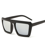 Fashion Vintage Square Frame Flat Top Big Frame Sunglasses Women Men Unisex Sun Glasses Eyeglasses Oculos de sol 109601