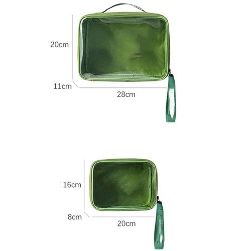 Wholesale Customized Pouch Clear Pvc Gift Makeup Bag jelly   transparent  waterproof cosmetic bag