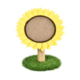 Sunflower Shape Hemp Rope Material Kitty Scratcher Toy Tournesol Cat Scratching Tree