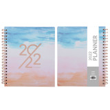 New Products 2022 Unique Watercolor Design Custom Notebook Journal Spiral Hardcover Monthly Planner