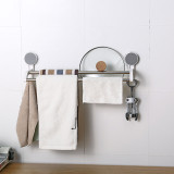 No Harm To Wall Adhesive Good Quality ABS Plastic Bathroom Towel Racks