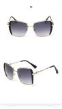 New Women Square Sunglasses High Quality Metal Frame Sun Glasses Red Frame Fashion Vintage Gafas Oculos De Sol Feminino 131401
