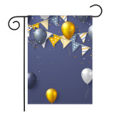 wholesale outdoor custom metal stand veteran funny season garden flag