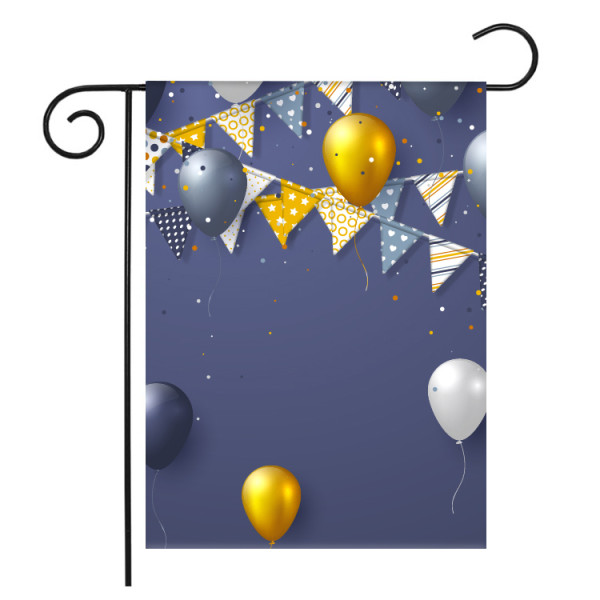 wholesale outdoor custom metal stand veteran funny season garden flag