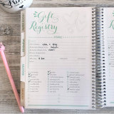 A4 Spiral Wire Bound Customize Printing Wedding Planner Book