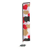Flying Rectangle Display Beach Flag Banner Printing Square Flags
