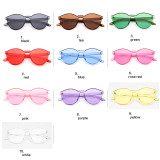 A0170 Superhot Eyewear Transparent Sun glasses Women Shades Fashion Rimless Thick Candy Sunglasses