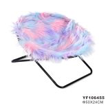 Tropical Summer Monsoon Series Pet Colorful Cave House Super Plush Soft Cat Dog Cushion Donut Bed