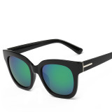 Stylish New Reflective Sunglasses Big Frame European and American Fashion Shades Men and Women Universal Sun Glasses 111901
