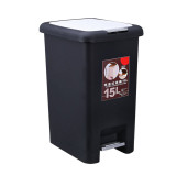 2019 Popular office plastic square in-tank foot pedal waste bin