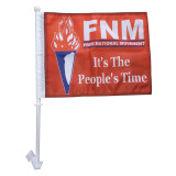 top selling custom mini knitted polyester mirror window car flag