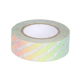 Custom Printing Rainbow Adhesive Washi Tape Journal Notebook Stickers Planner Accessory