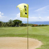 wholesale custom hole polyester material cheap mini printing golf flag
