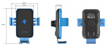 2020 New Arrival FOD  Infrared Motor Wireless Charger Car Mount