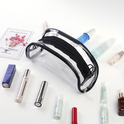 Waterproof Transparent Reusable ECO PVC Makeup Bag Clear PVC Wash Toiletries Cosmetic Bag