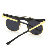 Vintage Cool Steampunk Goggles Men Women Punk Sunglasses Gothic Sun Glasses Round Lens Shades Oculos lunettes 137801
