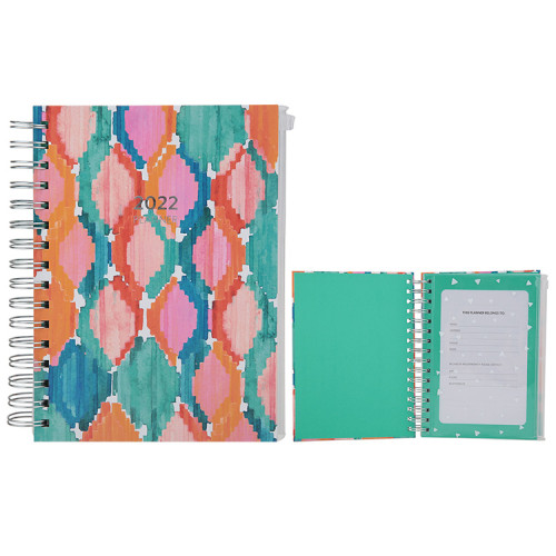 New Products 2022 Unique Custom Water Clolr Design Internal Pvc Pocket Planner Notebook Journal