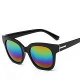Stylish New Reflective Sunglasses Big Frame European and American Fashion Shades Men and Women Universal Sun Glasses 111901
