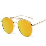 90001 eyeglasses New Fashion Oculos De Sol Masculino Women Sunglasses Green Blue Mirrored For Men Cool Pilot Sun Glasses