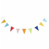 best price printing advertising banner felt triangle size hanging flags
