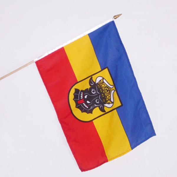 Logo Promotional Printed Soccer Sports Hand Flag For Sale