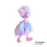 Tropical Summer Monsoon Series Pet Colorful Plush Toy Unicorn Flamingo Shape Padded Cute Soft Dog Chew Toy