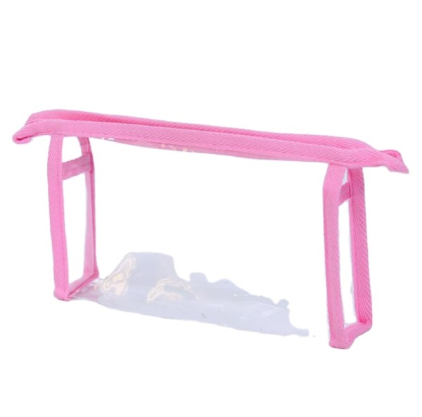 Wholesale fashionable cheap promotional customized logo transparent PVC cosmetic bag