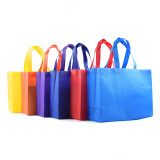 Wholesale Custom Colored Foldable Eco Friendly Reusable Non Woven Tote Shopping Bag