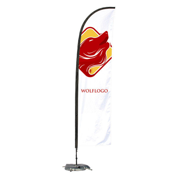 Outdoor Advertising pole stands Aluminum Feather Portable Flag Banner