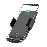 10W Fast Infrared Sense Car Wireless Charger with Air Vent Dashboard Holder