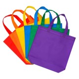 Hot Selling Promotional Customized Logo Printed Foldable Reusable Shopping Tote Non Woven Bag With Handle