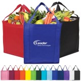 High weight capacity customized eco friendly grocery shopping bag