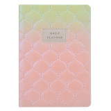 New Products 2022 Unique Quilted Ombre Fabric Hardcover Journal Custom Weekly Daily Planner Notebook